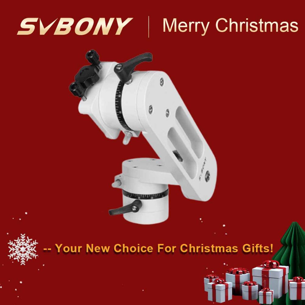 SV225 Adjustable Angle Alt-Azimuth Telescope Mount Perfect Travel Companion For Visual Astronomy 