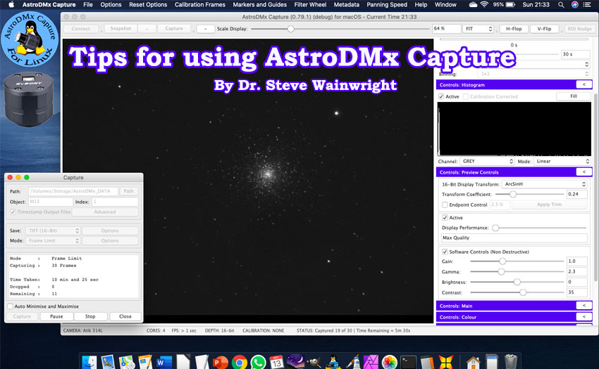 Tips for using AstroDMx Capture