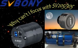 Why can’t I focus in with SV205/SV305M and my Newtonian telescope? doloremque