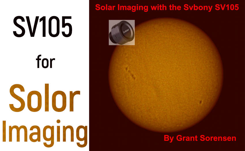 SV105 camera for Solar imaging?!