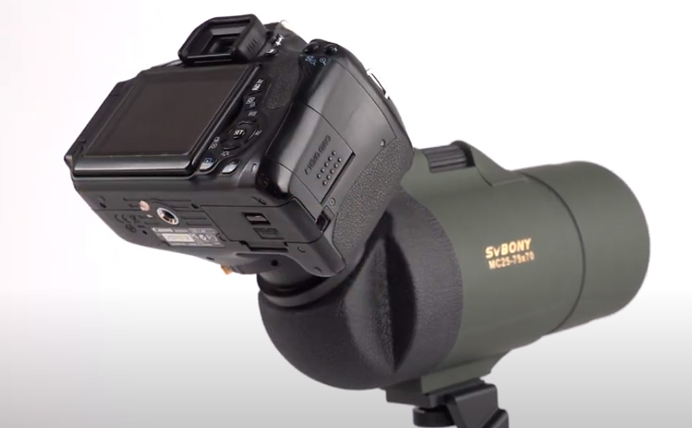 How Does The Sv41 Spotting Scope for Bird Watching Connect to The Canon Camera? 