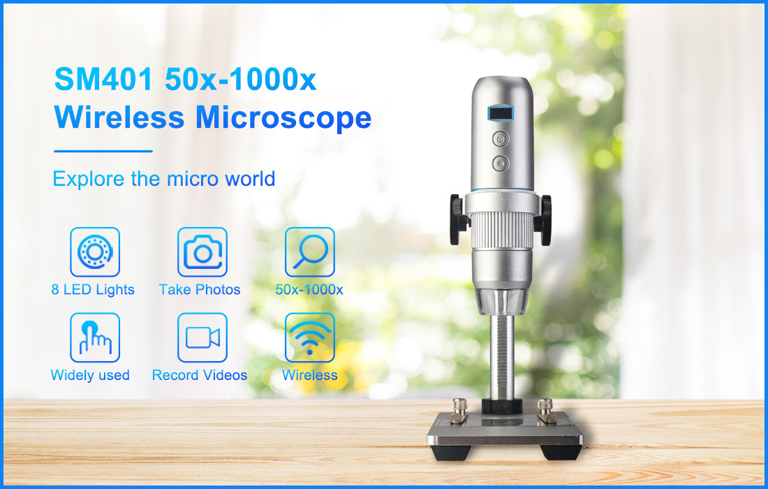 How to Connect Mobile Phone to SM401  Wireless Microscope