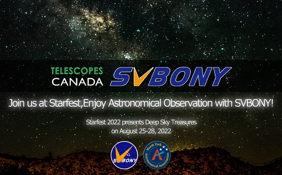 Starfest---We are Coming !!   Join Us and Look Forward to This Star Party in Canada!!