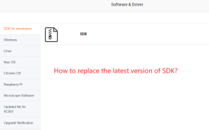 How to replace the latest version of SDK? doloremque