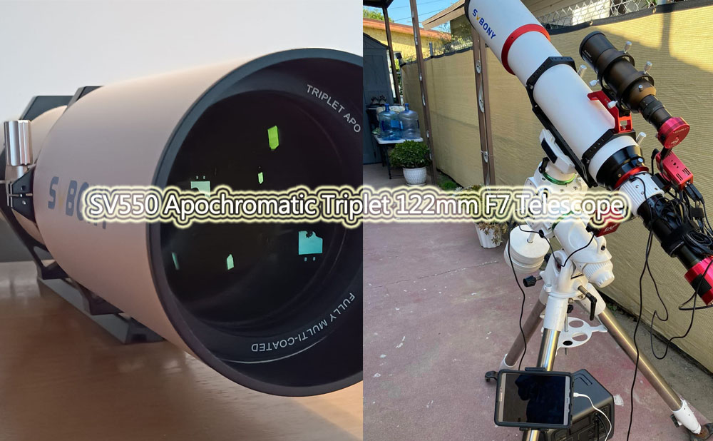 Equipment Display of SV550 Apochromatic Triplet 122mm F7 Telescope