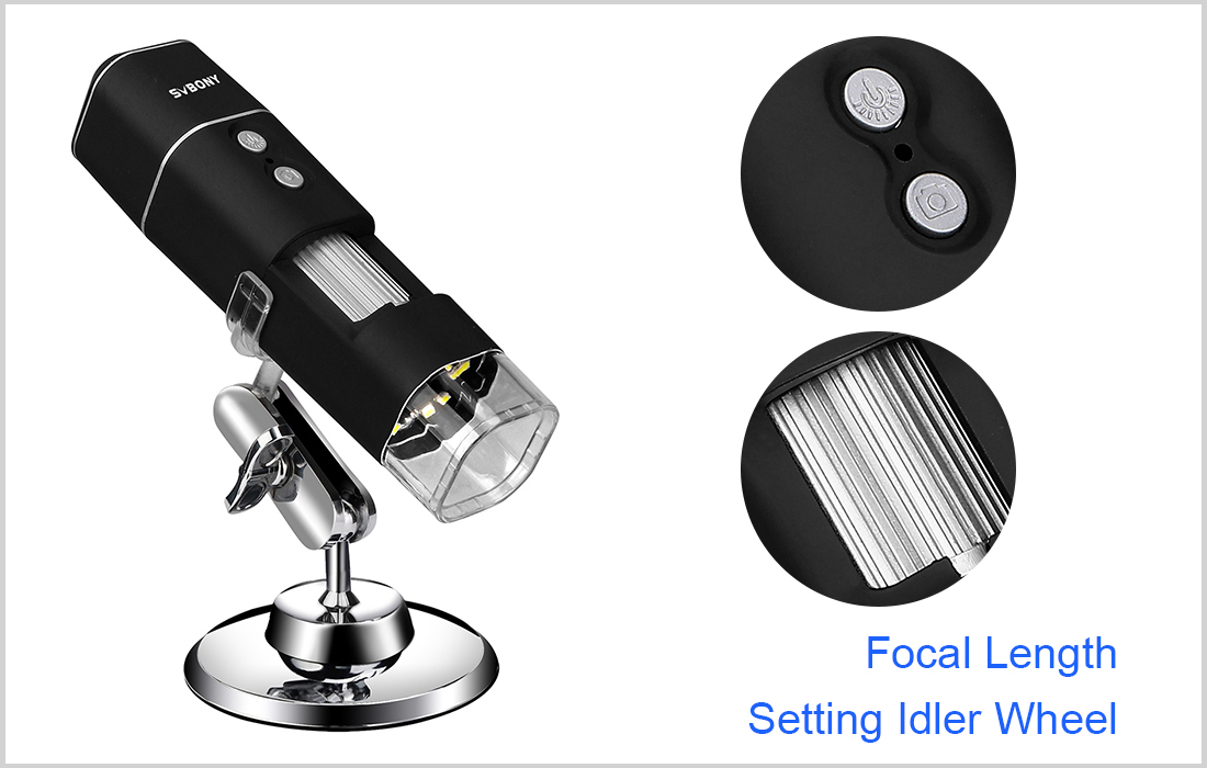 SV606  50X-1000X Stepless Zoom WIFI Digital Microscope