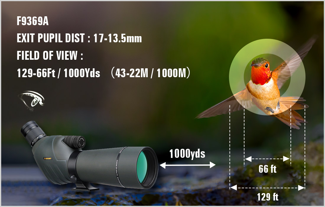 SV411 20X to 60X spotting scope