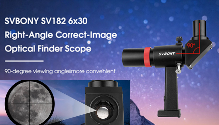 SV182 6x30 Right-Angle Correct-Image Optical Finder Scope