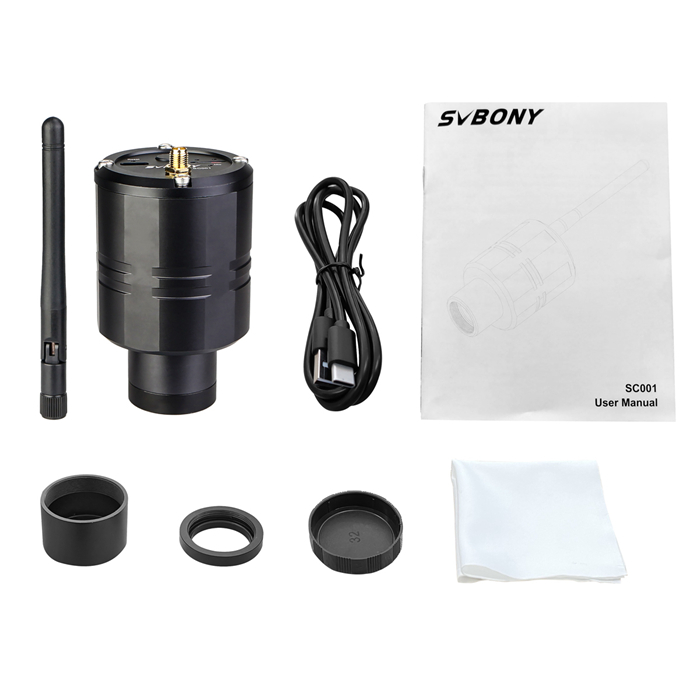 Svbony SC001 wifi spotting scope camera package includes
