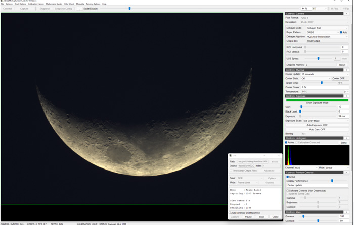 Screenshot of AstroDMx Capture for Windows