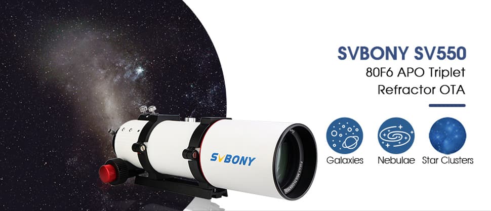 SVBONY SV550 80F6 APO Triplet Refractor OTA