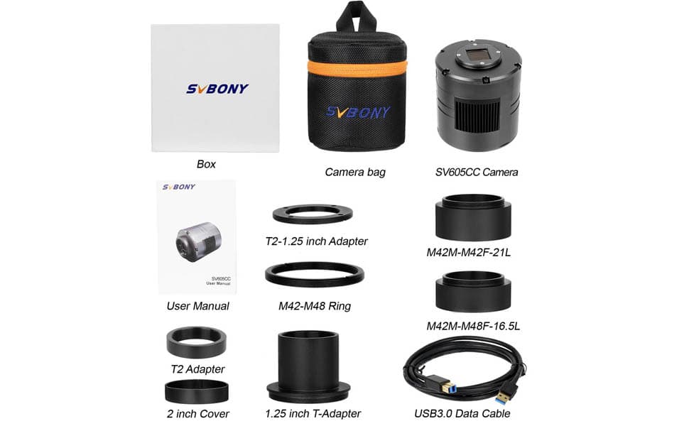 Package List of SV605C Camera