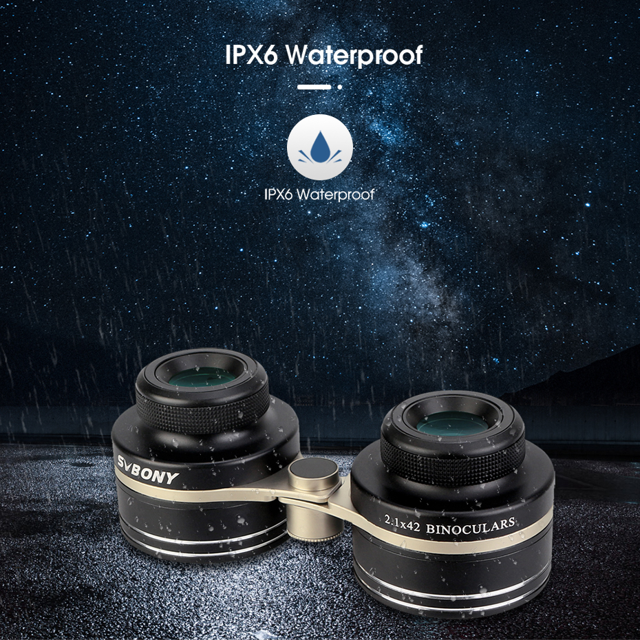 SV407 Binoculars have IPX6 Waterproof