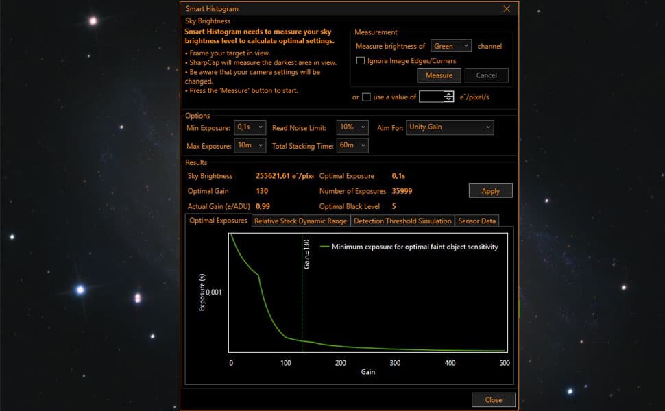 SV605CC Tests NINA & Sharpcap Sensor Analysis-2