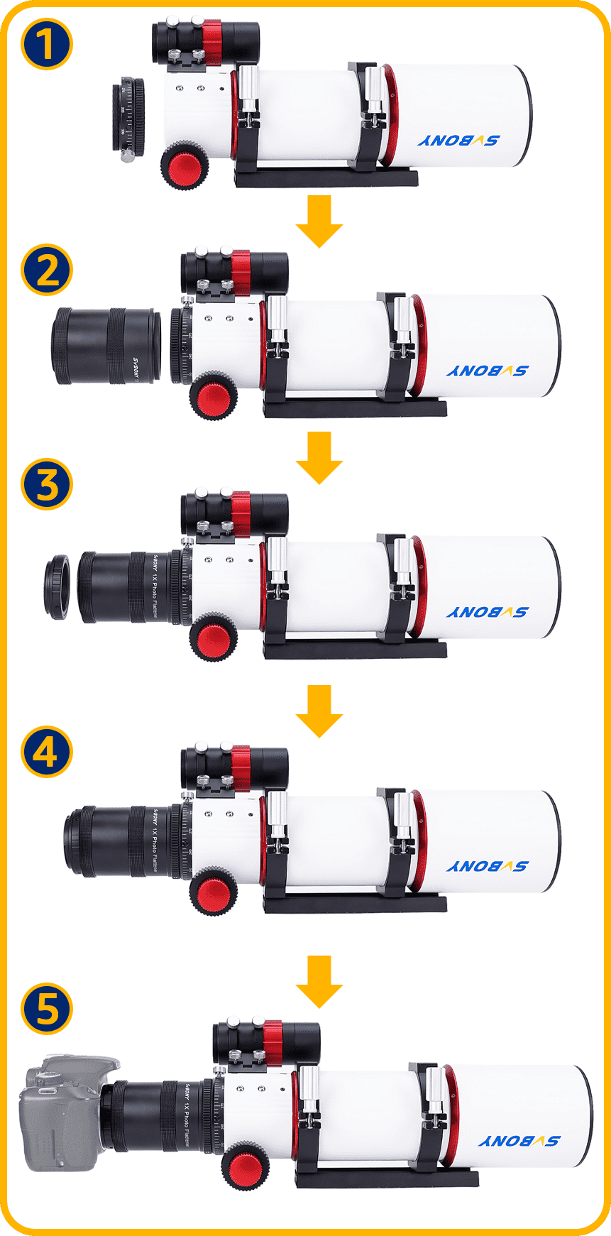 sv550 prime focus astrophotography