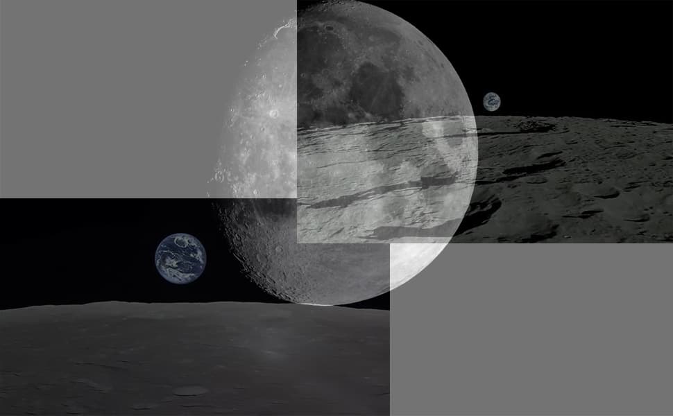 Moon & Earth