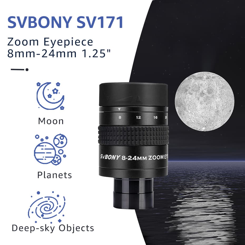 Svbony SV171 Zoom Eyepiece for Telescope